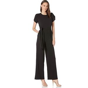 Calvin Klein Women's Tulip Sleeve Jumpsuit w/ Belt